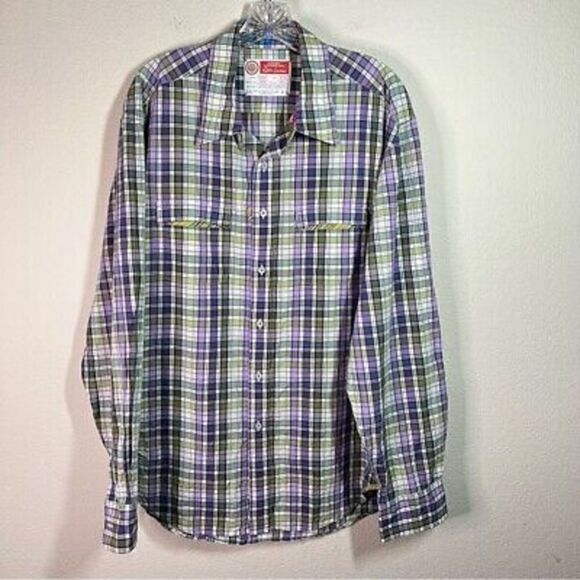 Robert Graham mens plaid button front long sleeve shirt size‎ XL - Picture 1 of 8